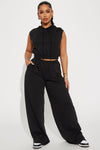 Always Busy Pant Set - Black