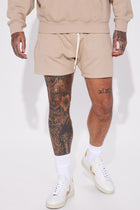 Tyson Oversize Heavyweight Sweat Shorts - Taupe