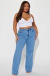 Winona 90's Wide Leg Jeans - Medium Blue Wash