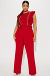 Classic Love Jumpsuit - Red