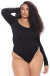 Don't Be A Square Bodysuit - Black