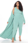 Keep Me Cozy Fuzzy 3 Piece Legging Set - Sage