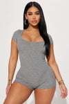 Sandie Romper - Heather Grey