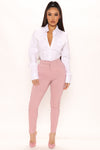 Boss Babe Skinny Trouser - Blush