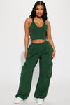 Gone Again Jogger Set  - Green