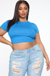 Robin Crop Top - Cobalt