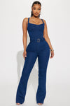 Naomi Denim Jumpsuit - Dark Wash