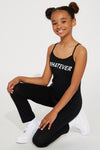 Mini Whatever Tank Jumpsuit - Black