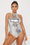 Have Your Attention Bodysuit - Silver