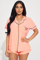 Good Nighty PJ Short Set - Pink