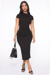 Needing Me Midi Dress - Black