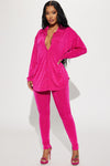 Don't Stop Slinky Legging Set - Fuchsia