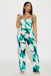 Costa Rica Jumpsuit - Green/combo