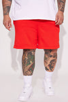 Shooter Fleece Basketball Short - Red