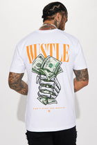 Can't Stop The Hustle Short Sleeve Tee - White