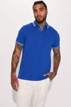 Wilson Short Sleeve Polo - Royal Blue