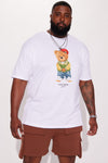 Stay Fresh Bear Short Sleeve Tee - White