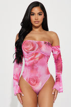 Love Symptoms Mesh Bodysuit - Hot Pink