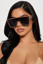 On My Worst Behavior Sunglasses - Brown