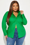 Closet Staple Poplin Shirt - Kelly Green