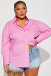 Closet Staple Poplin Shirt - Pink