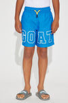 Mini I'm The Goat Swim Trunk - Blue