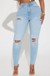 Booty Lifter Curvy Stretch Skinny Jean - Light Wash