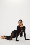 Shine Right Through Seamless Jumpsuit - Black