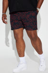 Shogun Clouds Swim Trunks - Black/Red