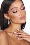 Bad Girls Only Hoop Earrings - Silver