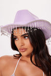 Stunning Cowgirl Hat - Purple