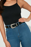 Riding Solo Belt - Black/Silver