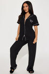 Blessed Mom 2 Piece PJ Pant Set - Black/White