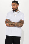 Wilson Short Sleeve Polo - White