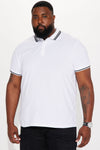 Wilson Short Sleeve Polo - White