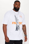 Finesse Statue Short Sleeve Tee - White