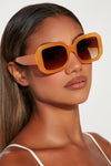 Are You Happy Now Sunglasses - Orange