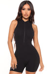 Smooth Talk Seamless Romper - Black