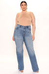 Tall Killing 'Em Softly Side Split Jean - Medium Blue Wash