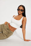 Emiah Crop Top - Off White