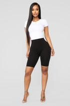 Effortless Seamless Biker Shorts - Black