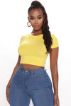 Robin Crop Top - Citron