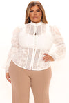 Staying Loyal Blouse - White