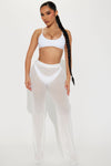 Maui Mesh Swim Cover Up Pant - White