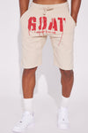 GOAT Stencil Shorts - Tan