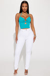 Tulsa Booty Lifting High Rise Stretch Skinny Jeans - White