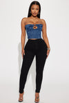 Toledo Sculpting High Rise Stretch Skinny Jeans - Black