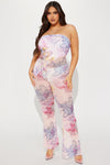 Miss Independent Jumpsuit - Pink/combo