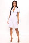 Baby Got Back Romper - White