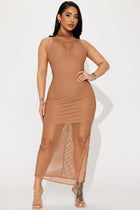 Caught In Your Feelings Maxi Dress - Camel